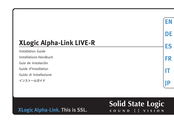 Solid State Logic XLogic Alpha-Link LIVE-R Guia De Instalacion