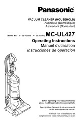 Panasonic MC-UL427 Instrucciones De Operación