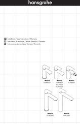 Hansgrohe Metris 31280 1 Serie Instrucciones De Montaje / Manejo / Garantía