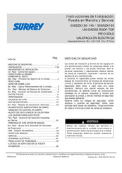 SURREY 558DZX140 Instrucciones De Instalación, Puesta En Marcha Y Service