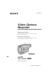 Sony Hi8 CCD-TR3300 Manual De Instrucciones
