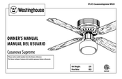 Westinghouse Casanova Supreme Manual Del Usuario