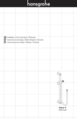 Hansgrohe Unica C 27617 0 Serie Instrucciones De Montaje / Manejo / Garantía