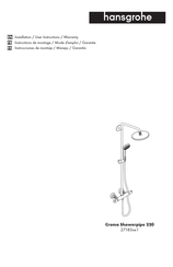 Hansgrohe Croma Showerpipe 220 27185 1 Serie Instrucciones De Montaje / Manejo / Garantía