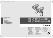 Bosch GSR 12V-20 Professional HEAVY DUTY Manual Original