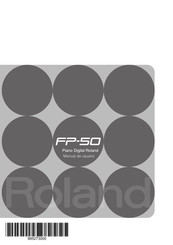 Roland FP-50 Manual De Usuario