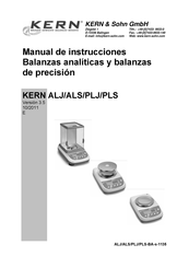 KERN PLJ 3100-2F Manual De Instrucciones