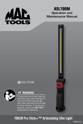 MAG TOOLS Pro Stick+ ASL700M Manual De Operación Y Mantenimiento