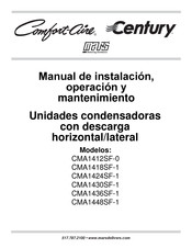 Mars Comfort-Aire Century CMA1412SF-0 Manual De Instalación, Operación Y Mantenimiento