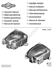 Briggs & Stratton 140000 Manual Del Operario