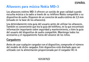 Nokia MD-3 Manual Del Usuario