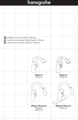 Hansgrohe Allegro E Gourmet 04066 0 Serie Instrucciones De Montaje / Manejo / Garantía