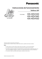 Panasonic KX-HDV340 Instrucciones De Funcionamiento