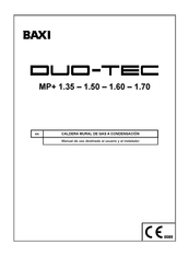 Baxi LUNA DUO-TEC MP 1.50 Manual De Uso Destinado Al Usuario Y Al Instalador