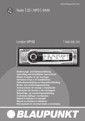 Blaupunkt London MP48 Instrucciones De Manejo E Instalación