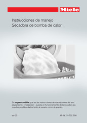 Miele 10752990 Instrucciones De Manejo