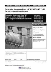 KESSEL 93007/120D Instrucciones De Montaje