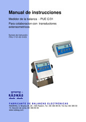 RADWAG PUE C/31 Manual De Instrucciones