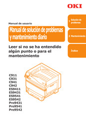 Oki Basico C941 Manual De Solucion De Problemas Y Mantenimiento Diario