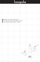 Hansgrohe Talis C 14113 1 Serie Instrucciones De Montaje / Manejo / Garantía