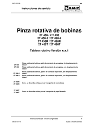 KAUP 2T 458-2 Instrucciones De Servicio