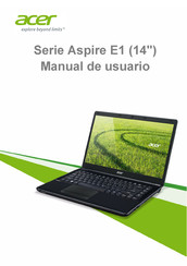 Acer Aspire E1 Serie Manual De Usuario