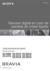 Sony BRAVIA KDL-42V4100 Manual De Instrucciones