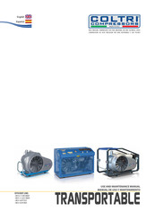 Coltri Compressors TRANSPORTABLE MCH-16/DY TECH Manual De Uso Y Mantenimiento