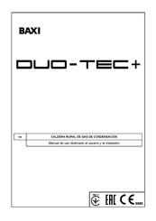 Baxi DUO-TEC+ Manual De Uso Destinado Al Usuario Y Al Instalador