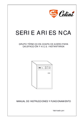 Celini ARIES NCA Serie Manual De Instrucciones