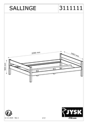 JYSK SALLINGE 3111111 Manual De Instrucciones