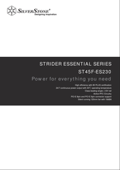 SilverStone STRIDER ESSENTIAL Serie Manual De Instrucciones