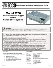 Ecco 9230 Instrucciones De Instalacion Y Uso