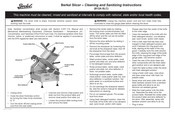 Berkel B12A-SLC Instrucciones De Limpieza Y Desinfección