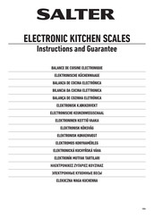 Salter 1004 Instrucciones Y Garantía