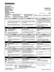 Siemens 3ZX1012-0VL50-1SA1 Instrucciones De Servicio