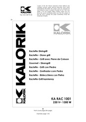 Team kalorik KA RAC 1001 Manual De Instrucciones