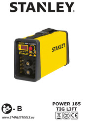 Stanley POWER 185 TIG LIFT Manual De Instrucciones