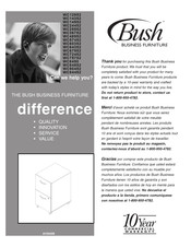 Bush Business Furniture WC14552 Instrucciones De Ensamblaje
