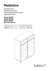 Habitat Madeleine 811668 Manual De Instrucciones