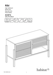 Habitat Ribi 822876 Manual De Instrucciones