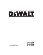 DeWalt DCF682 Traducido De Las Instrucciones Originales