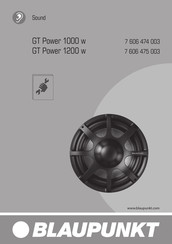 Blaupunkt Sound GT Power 1200 w Guia De Inicio Rapido