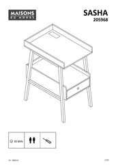 MAISONS DU MONDE SASHA 205968 Manual De Instrucciones