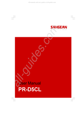 Sangean PR-D5CL Manual Del Usuario