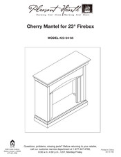 Pleasant Hearth Cherry Mantel Manual Del Usuario