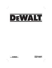 DeWalt D21441 Manual De Instrucciones