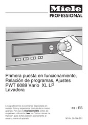 Miele professional PWT6089 Manual Del Usuario