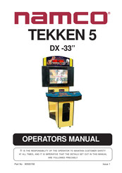 NAMCO TEKKEN 5 DX-33 Manual Del Operador