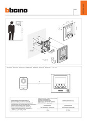 Bticino 332251 Manual De Instrucciones